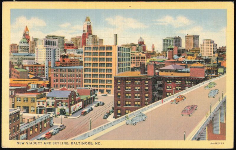 New Viaduct and Skyline Baltimore Maryland