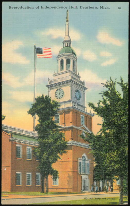 Reproduction of Independence Hall, Dearborn, Michigan