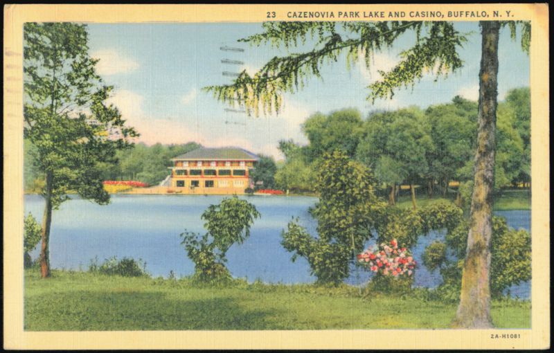 Cazenovia Park Lake and Casino Buffalo New York