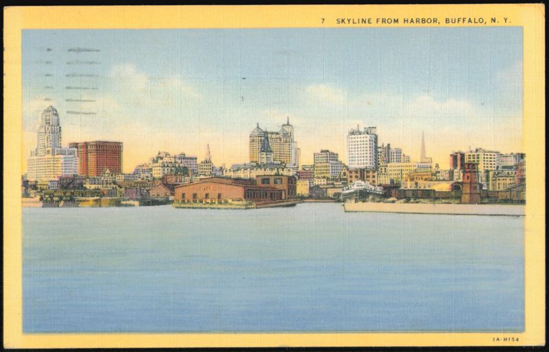 Skyline from Harbor, Buffalo, New York