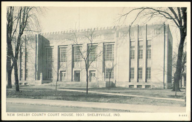 New Shelby County Court House, 1937 Shelbyville Indiana