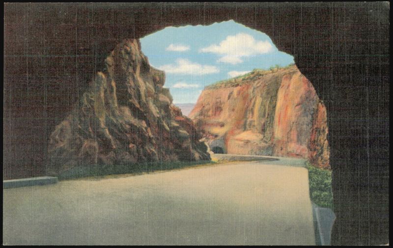 Tunnels on Monument Rim Drive, Fruita Cañon Colorado