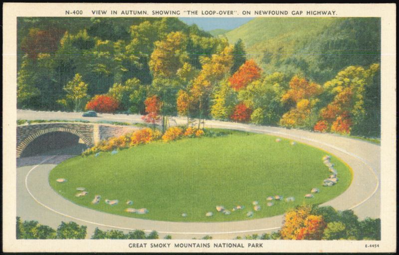 The Loop-Over on Newfound Gap Highway Great Smoky Mountains National Park Tennessee