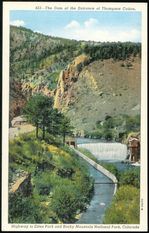 The Dam at the Entrance of Thompson Cañon, Colorado