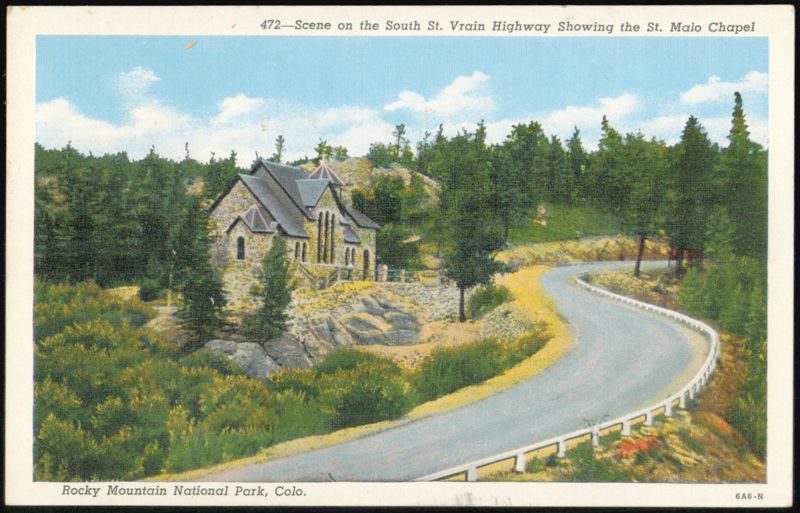 St. Malo Chapel on South St. Vrain Highway Rocky Mountain National Park Colorado