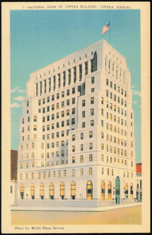 National Bank of Topeka Building Kansas Wolfe Photo Service