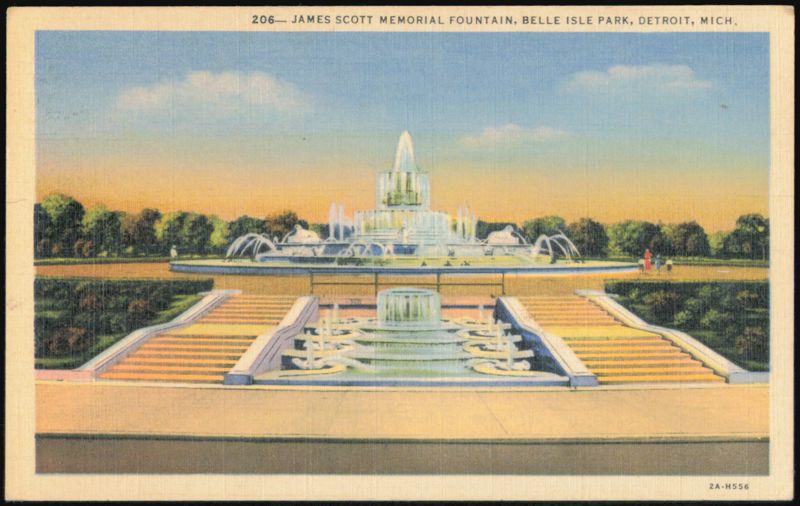 James Scott Memorial Fountain, Belle Isle Park Detroit Michigan