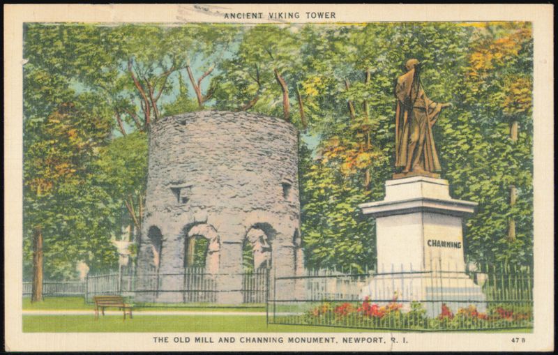 The Old Mill and Channing Monument Newport Rhode Island