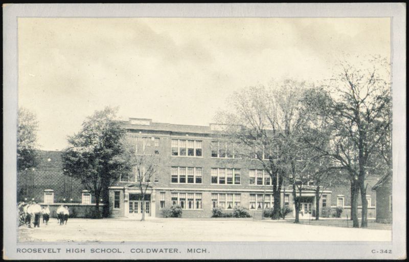 Roosevelt High School Building Coldwater Michigan
