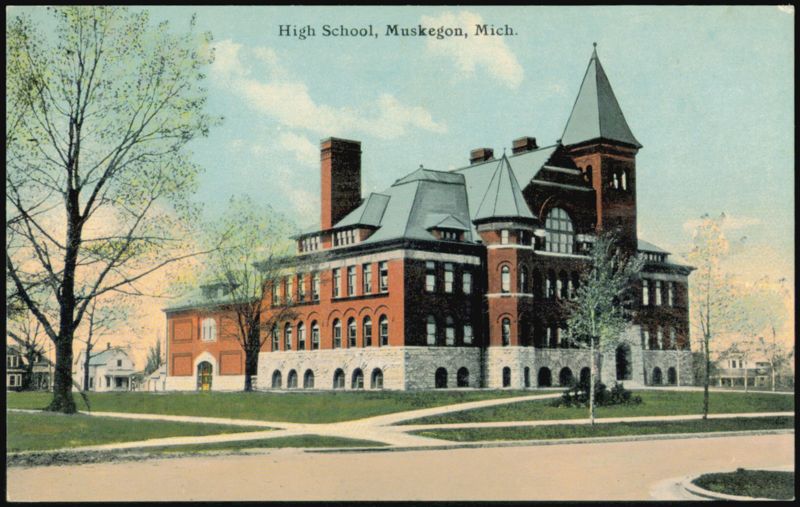 High School Building, Muskegon, Michigan