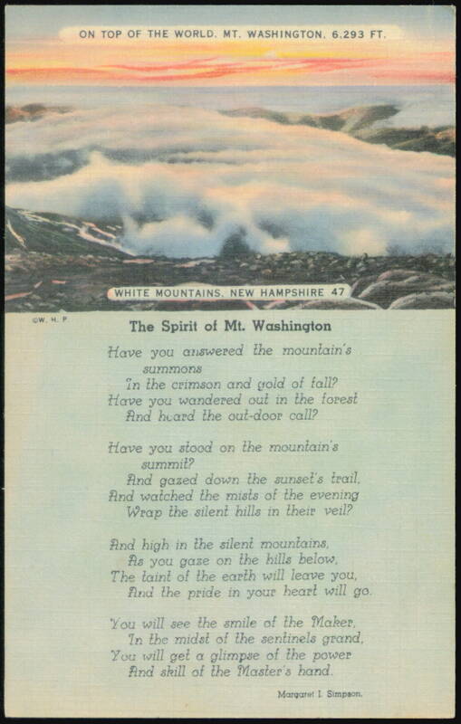 The Spirit of Mt. Washington, White Mountains, New Hampshire Mount Washington