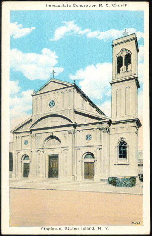 Immaculate Conception R. C. Church Stapleton, Staten Island New York