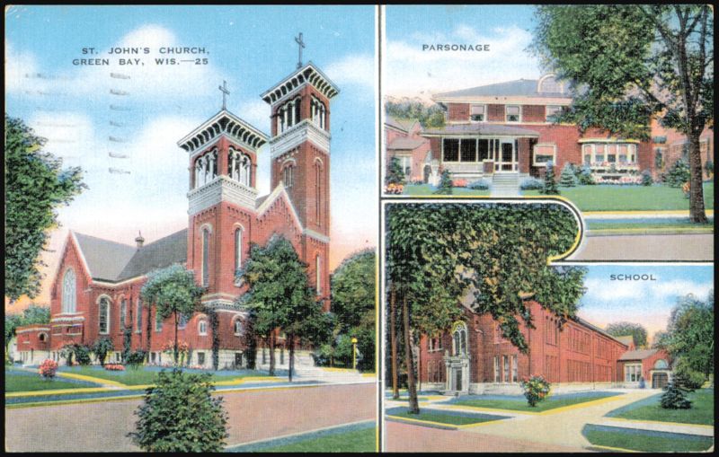 St. John's Church, Parsonage, and School Green Bay Wisconsin