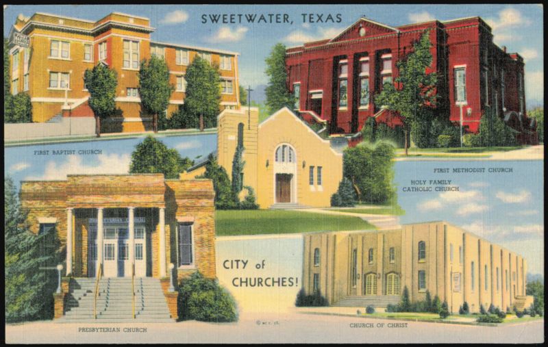 Churches of Sweetwater, Texas