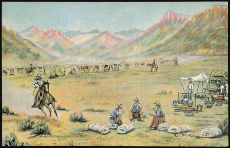 The Roundup by L. H. Dude Larsen Kanab Utah Cowboy Western
