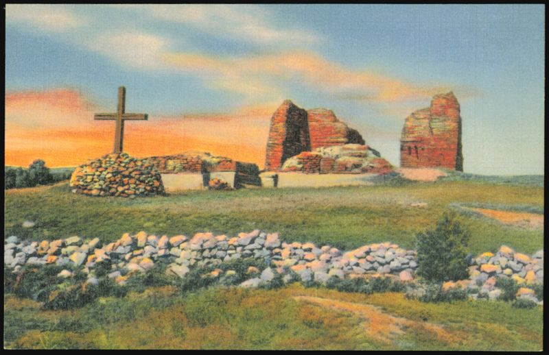 Pecos Mission Ruins on the Santa Fe Trail New Mexico