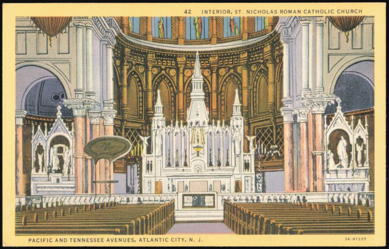 Interior, St. Nicholas Roman Catholic Church Atlantic City New Jersey