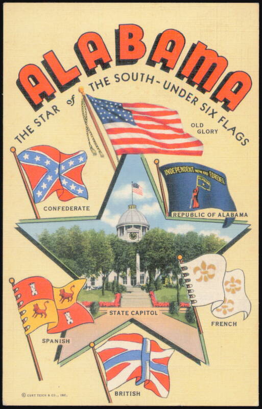 Alabama The Star of the South Under Six Flags Montgomery