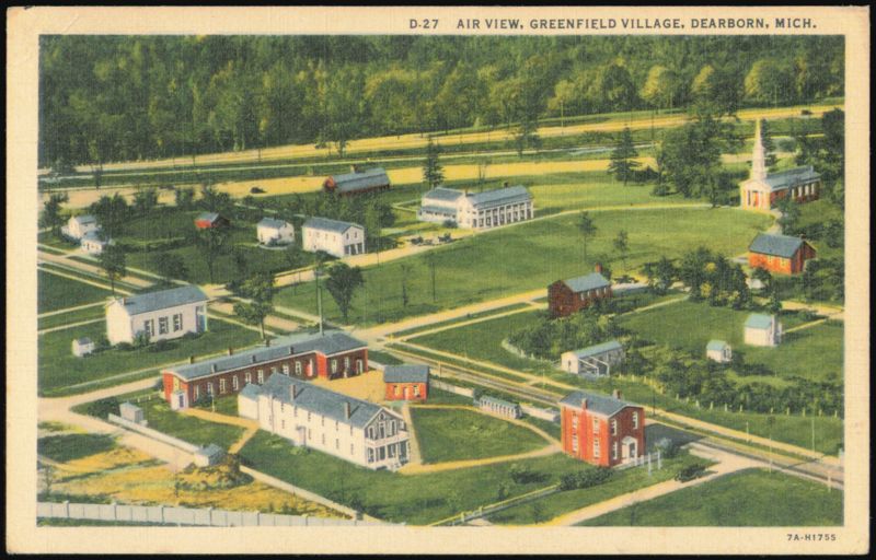 Air View of Greenfield Village Dearborn Michigan