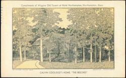 Calvin Coolidge's Home, The Beeches Postcard