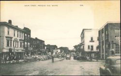 Main Street Scene, Presque Isle, Maine Postcard