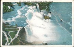 Aero View of American Falls, Niagara Falls Postcard