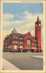 Union Station, Indianapolis, Indiana Postcard