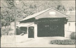 Saxton River Village Bridge, Rockingham, Vermont Postcard