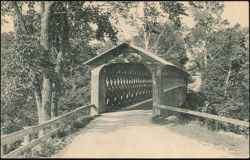 Old Covered Bridge, East Arlington, Vermont Postcard