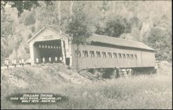 Holland Bridge over West River, Townshend, Vermont Postcard