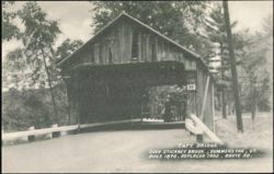 Taft Bridge over Stickney Brook, Dummerston, Vermont Postcard