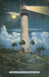 Jupiter Light on the Florida East Coast Postcard
