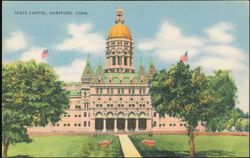 State Capitol Building, Hartford Postcard