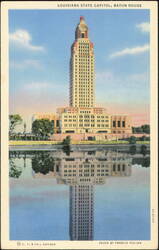 Louisiana State Capitol Building, Baton Rouge Postcard