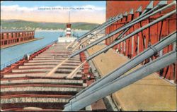 Loading Grain at Duluth Harbor Postcard