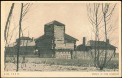Replica of Fort Dearborn, A Century of Progress Postcard