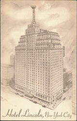 Hotel Lincoln, New York City Postcard