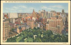 Skyline from Rittenhouse Square Postcard