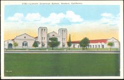 Lincoln Grammar School, Madera, California Postcard