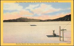 Bonneville Salt Flats Electric Eye Timing Device, Utah Postcard