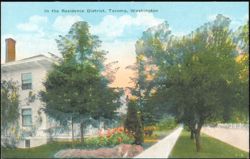 Residence District, Tacoma, Washington Postcard