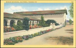 Mission San Miguel, California, Founded 1797 Postcard