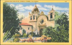 Mission San Carlos del Carmelo, Carmel, California Postcard