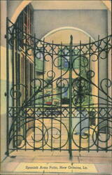 Spanish Arms Patio, 616 Royal Street, New Orleans Postcard