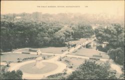 The Public Gardens, Boston, Massachusetts Postcard