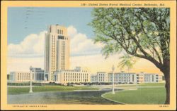 United States Naval Medical Center, Bethesda, Maryland Postcard