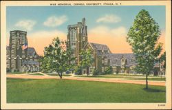 War Memorial, Cornell University Postcard