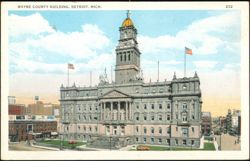 Wayne County Building, Detroit, Michigan Postcard