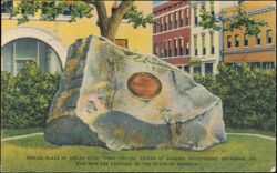 Burial Place of Indian Chief Tomo-Chi-Chi Postcard