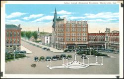 Julius Joseph Memorial Fountain, Shelbyville Postcard